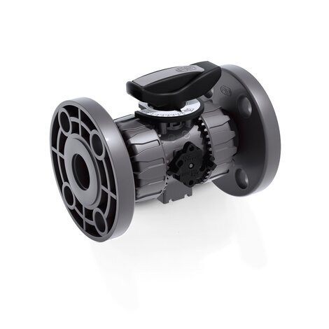 Render della valvola di regolazione a sfera DUAL BLOCK® VKROV - DN 10:50 in PVC-U