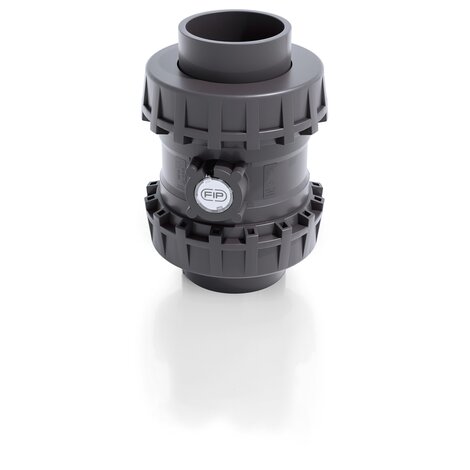 Render della valvola di ritegno bighiera Easyfit a sfera SXEAV - DN 65:100 in PVC-U