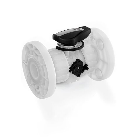 Valvola di regolazione a sfera DUAL BLOCK® VKROF DN 10:50 in PVDF