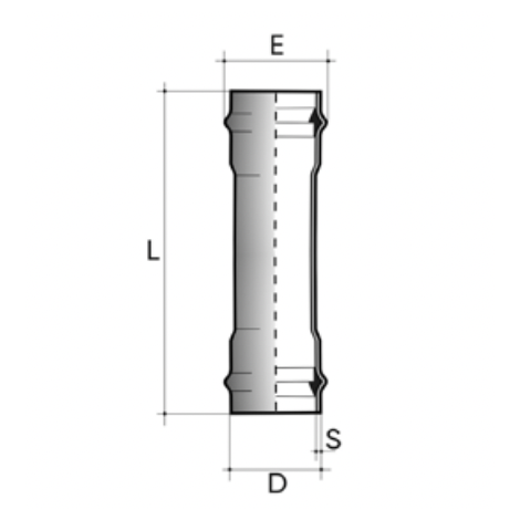 Pressure pipe PN10 plain end NF EN 1452