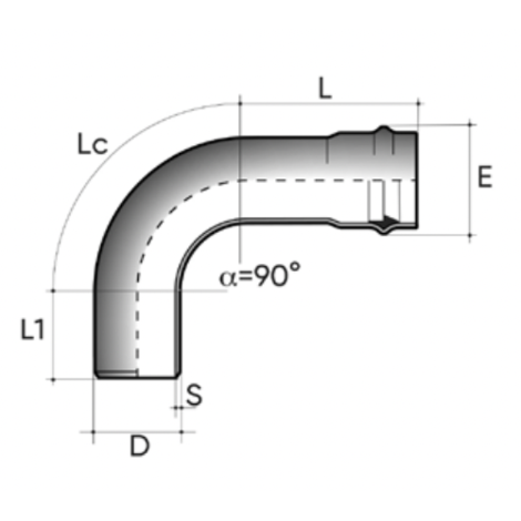 Pressure pipe PN10 plain end NF EN 1452