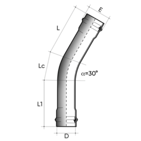 Pressure pipe PN10 plain end NF EN 1452