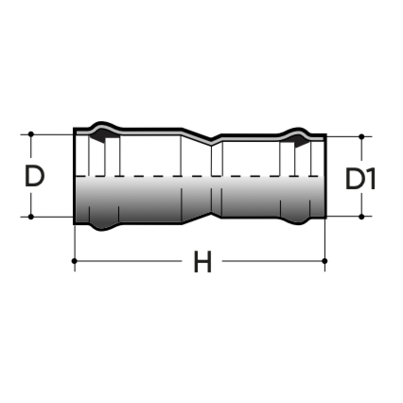 Manicotto ridotto F/F PN10