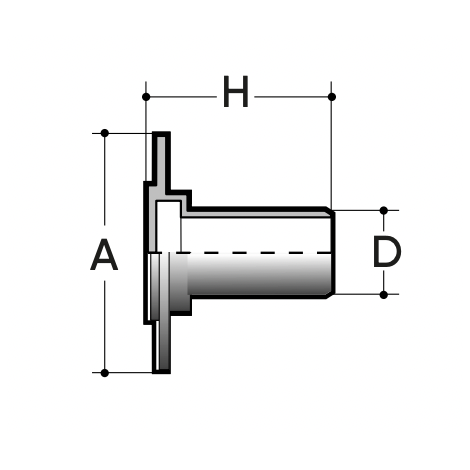Réduction avec bride PN10