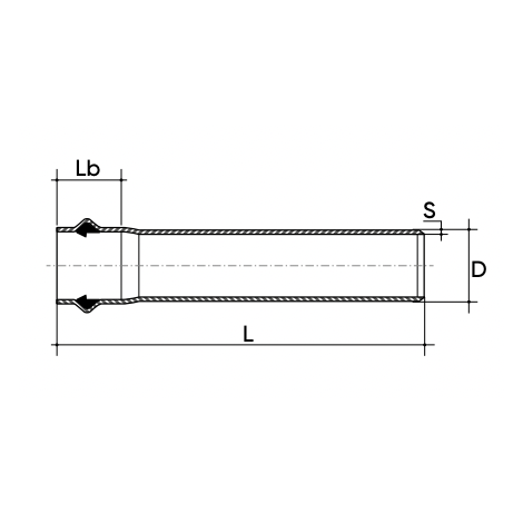 Disegno del tubo a pressione in PVC-U Forsheda