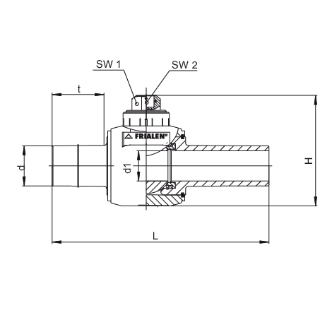 Kugelhahn für Wasser