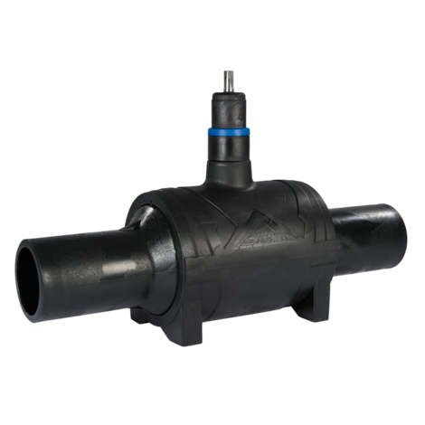 Vanne d'arrêt en PE sans perte de débit