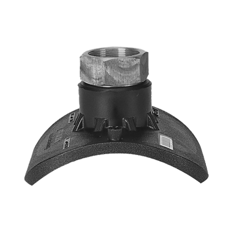 Top loading tapping saddle with female threaded gunmetal outlet