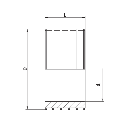 Doublure de regard d'égout L = 250 mm