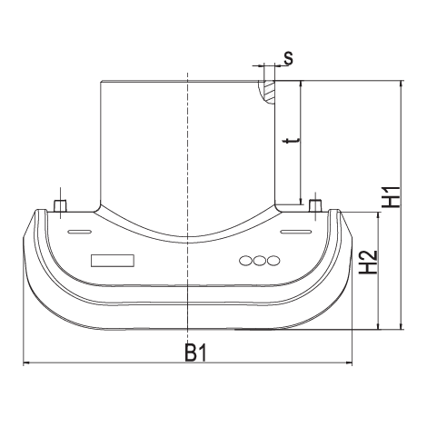Abwassersattel Vakuum-Loading