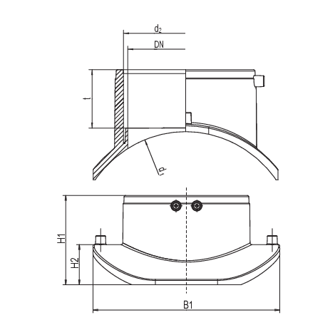 Sellette pour eaux usées Chargement sous vide