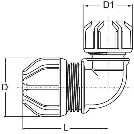Angle de transition 90
