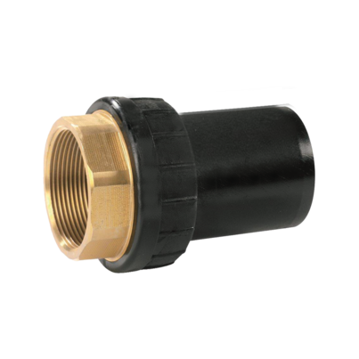 <P>Adaptateur universel de transition PE-HD/laiton avec filetage intérieur</P>
