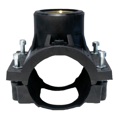 <P>Sellette avec filetage intérieur pour transition PE-HD/métal</P>