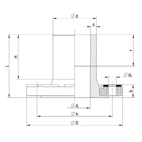 Einschweißflansch (Stutzenfitting)